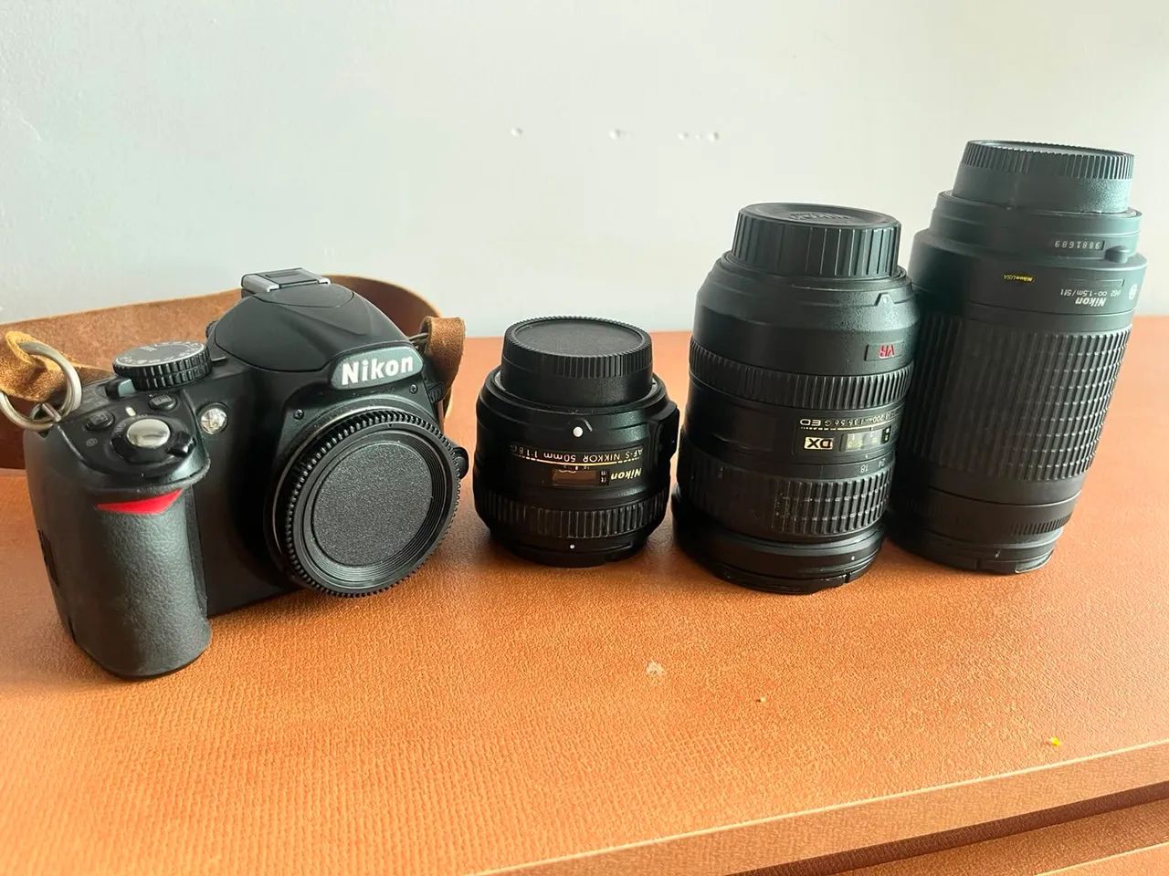 Câmera D3100 + lentes