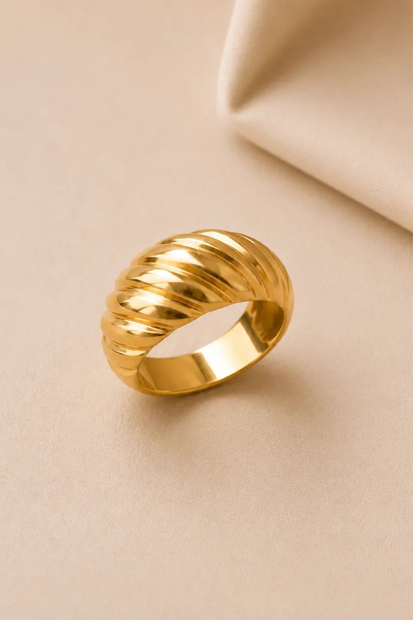 Anel Duna em Ouro 18k 750