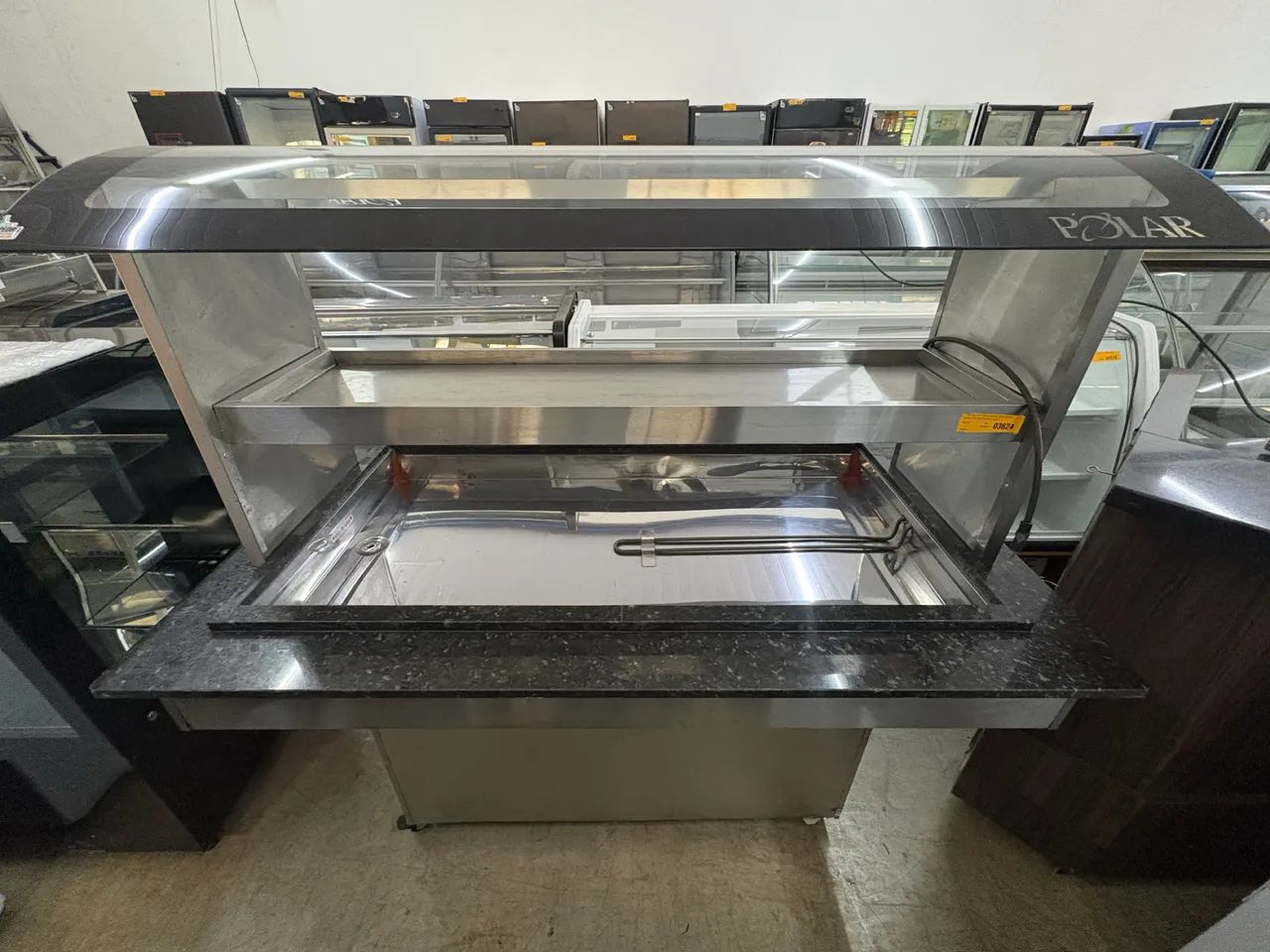 Buffet Conjugado Inox com Granito