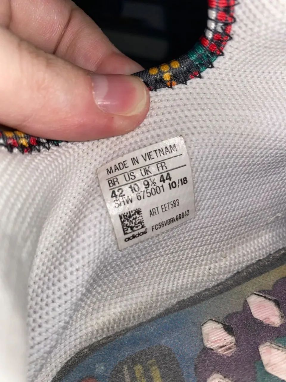 tênis adidas nmd hu pharrell branco 42 - Foto 2