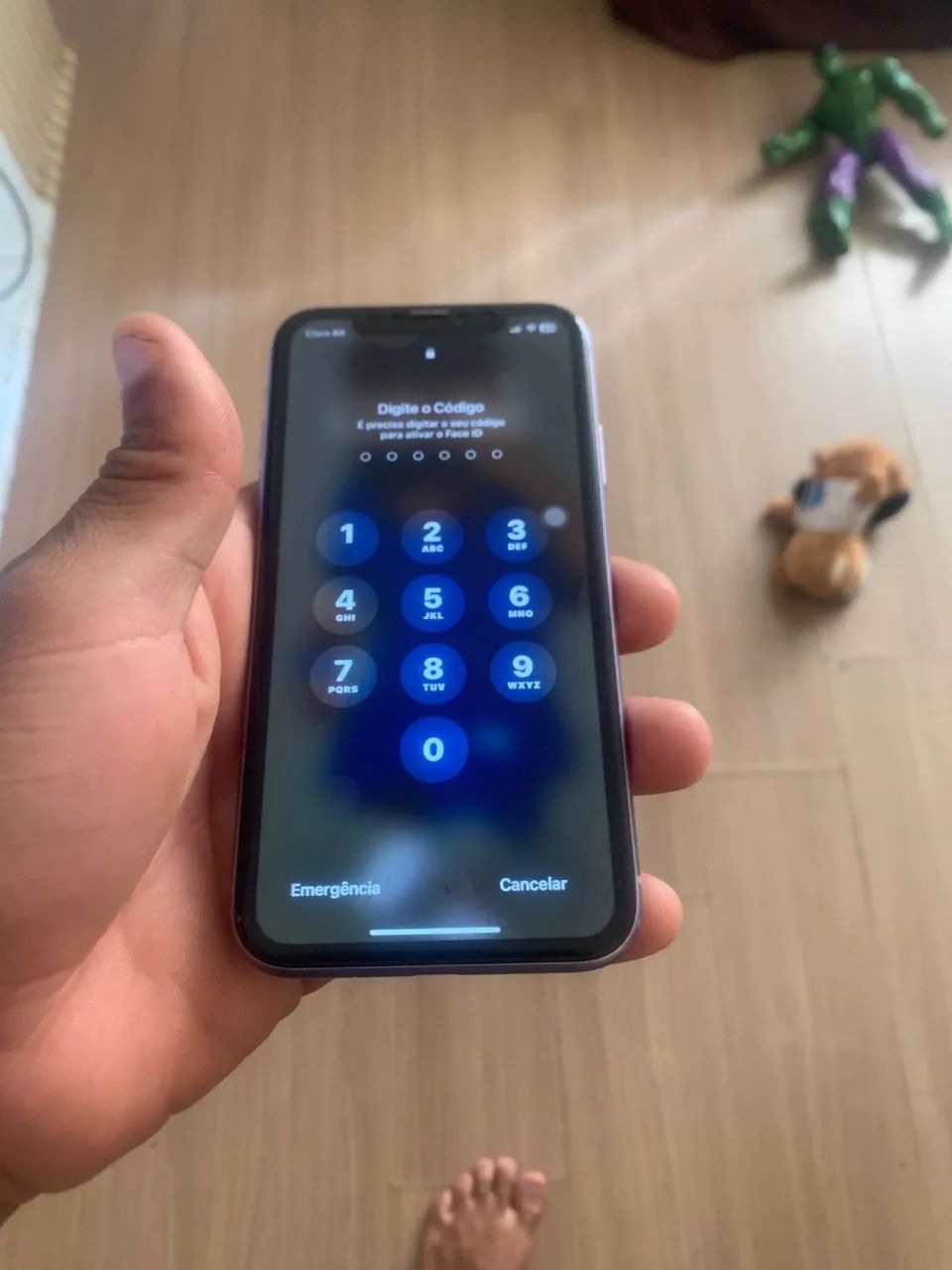 iphone 11 na cor lilás funcionando tudo  - Foto 2