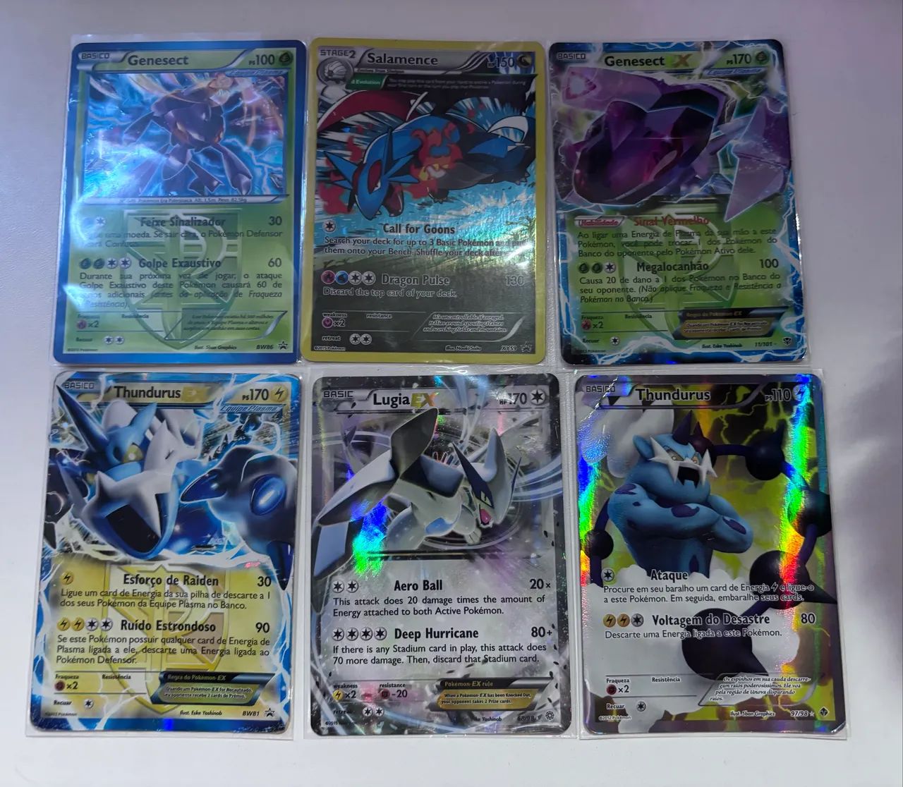 Lote Cartas de Pokémon raras DANIFICADAS
