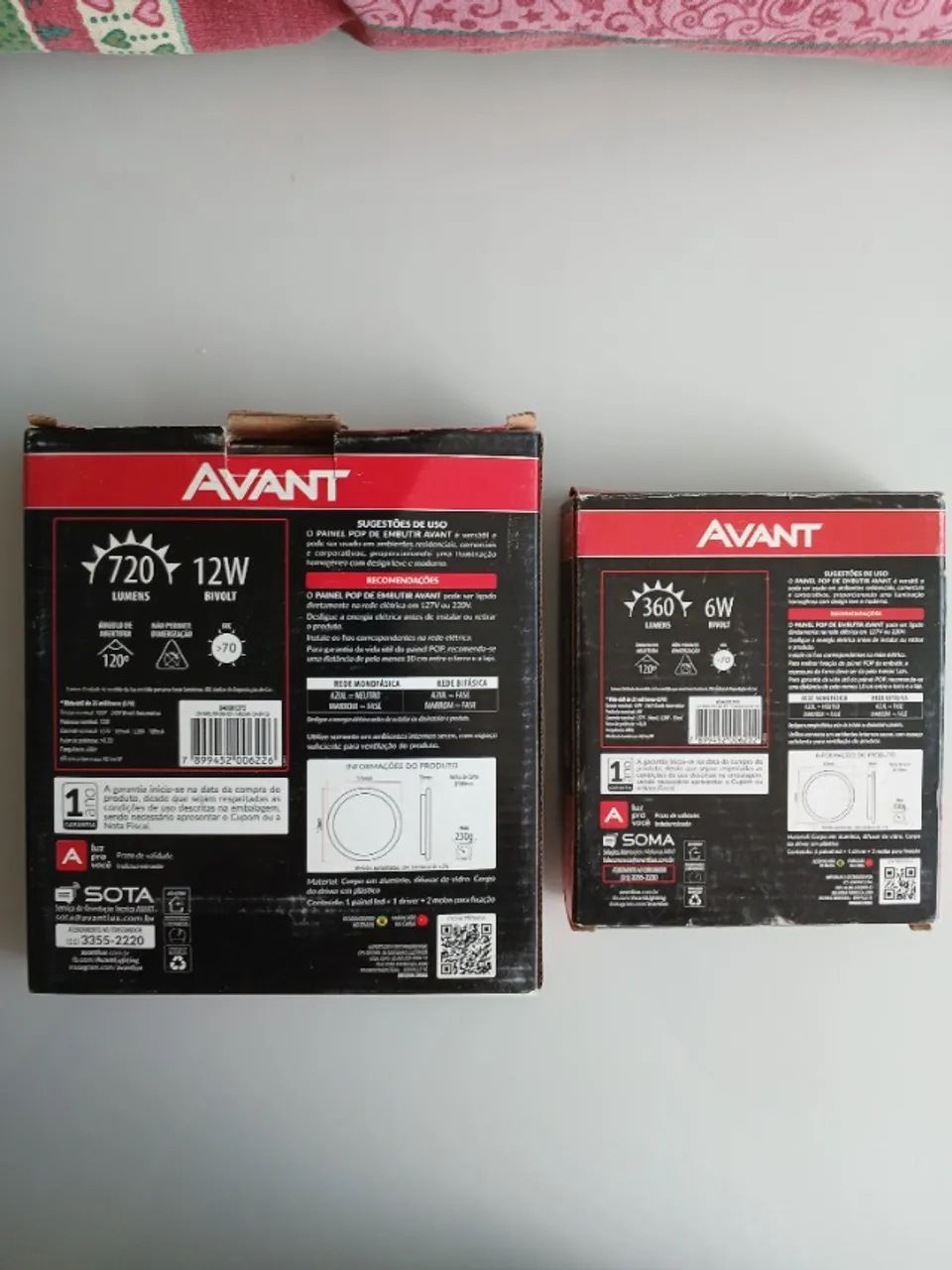Lâmpadas de embutir de 12w e 6w - Foto 2