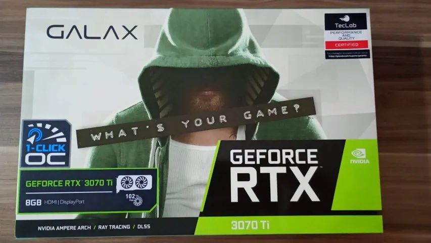 Placa de Vídeo ASUS Dual Mini GeForce RTX 3060 Ti - 8GB GDDR6 - Impecável!