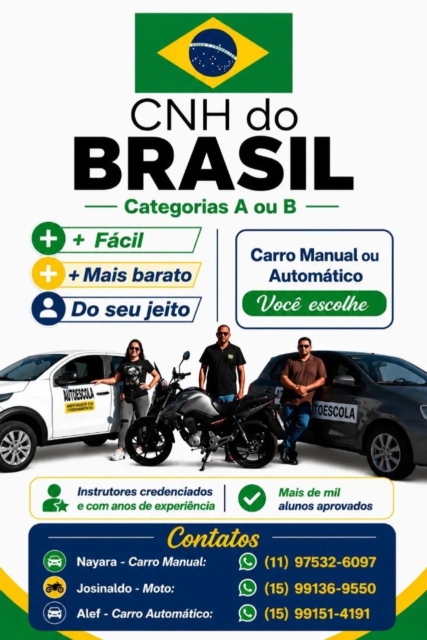 INSTRUTOR AUTÔNOMO- CNH DO BRASIL 