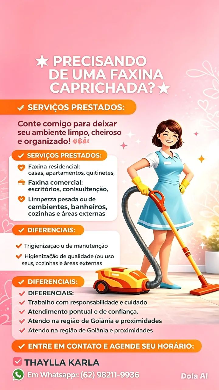 DIARISTA E FAXINEIRA