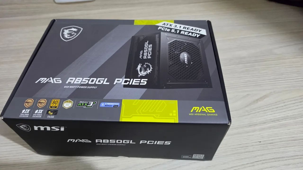 Fonte MSI MAG A850GL 850W