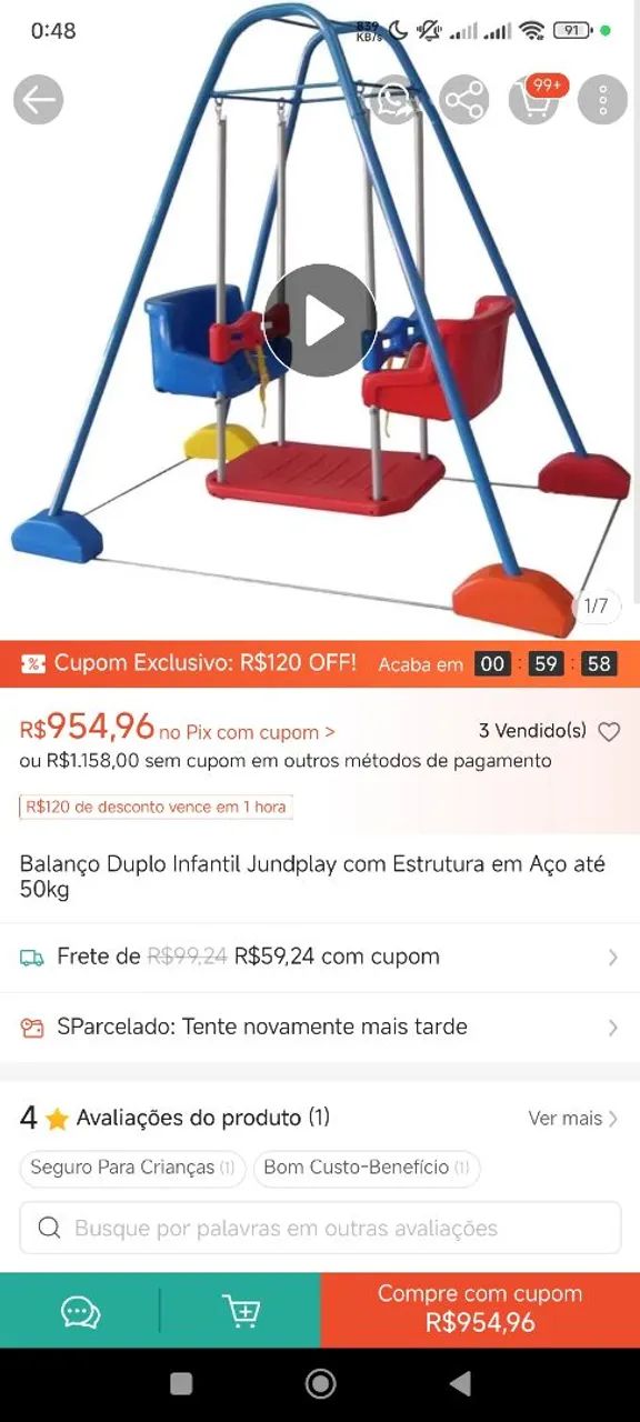 Balanço infantil  - Foto 4