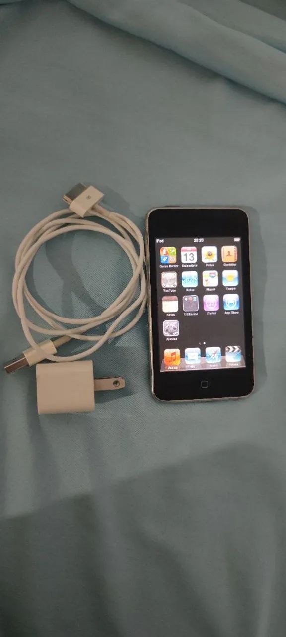 iPod Touch 2ª Geração - 8GB - Preto autonomia 8 a 12 hr acompanha