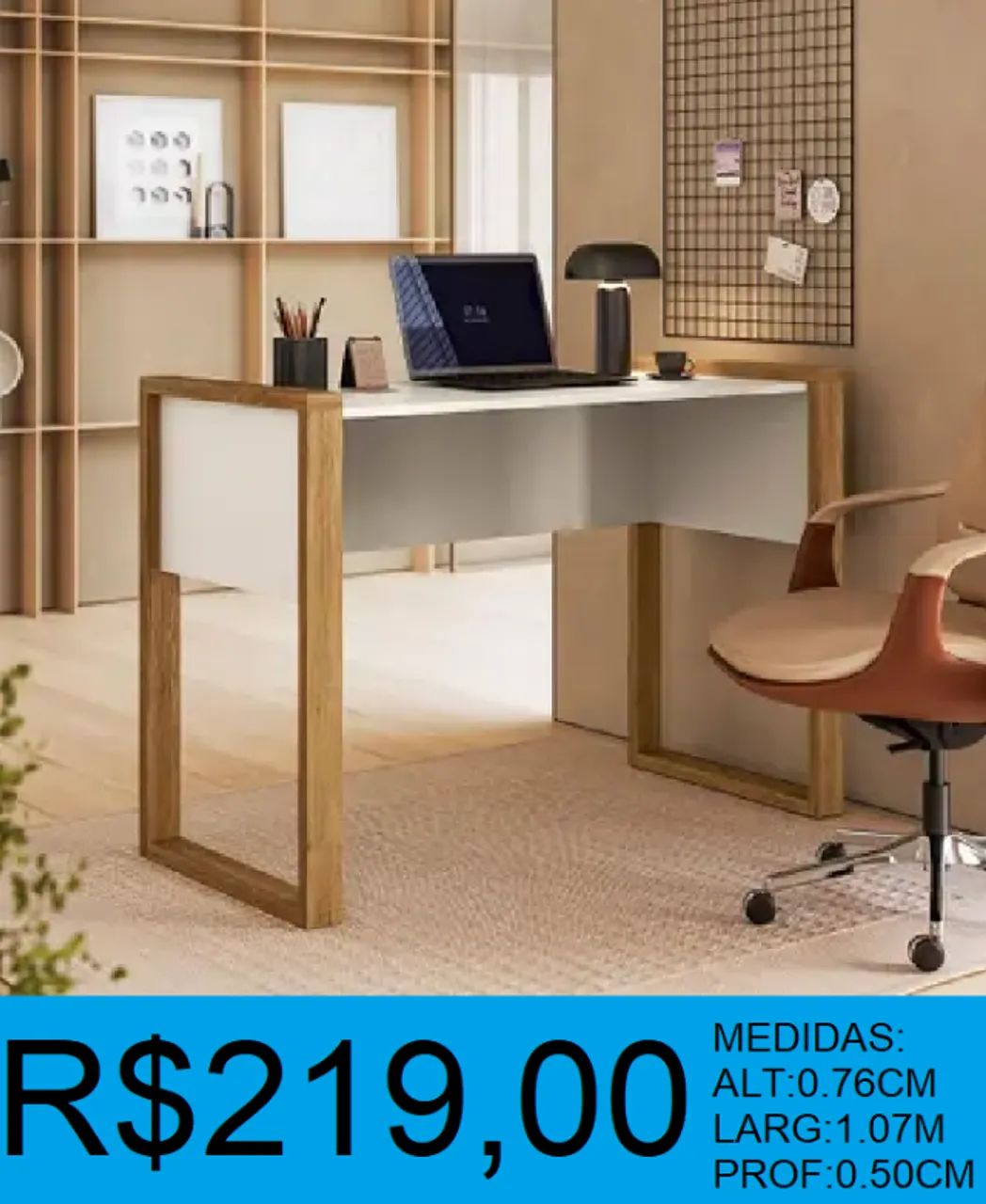 Mesa de escritório - compre hoje e receba em até 72 horas  - Foto 2