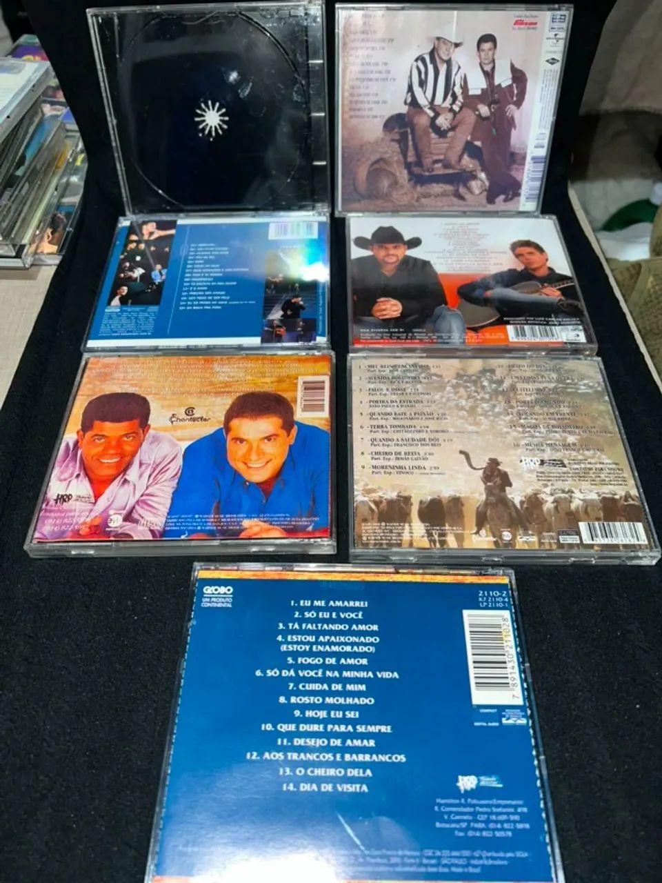 Lote Com 7 CDs Sertanejo Clássico e Romântico - João Paulo e Daniel, Zezé Di Camargo e Luc - Foto 2