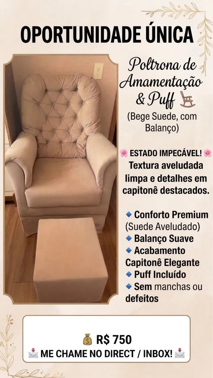 Poltrona para amamentação 