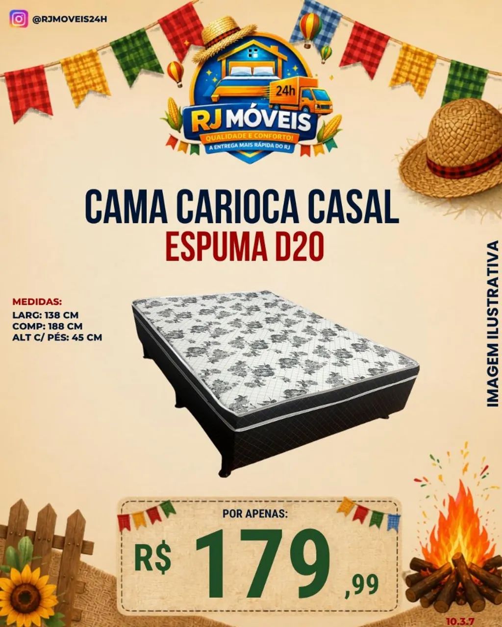 Cama box casal espuma D20  - Foto 2