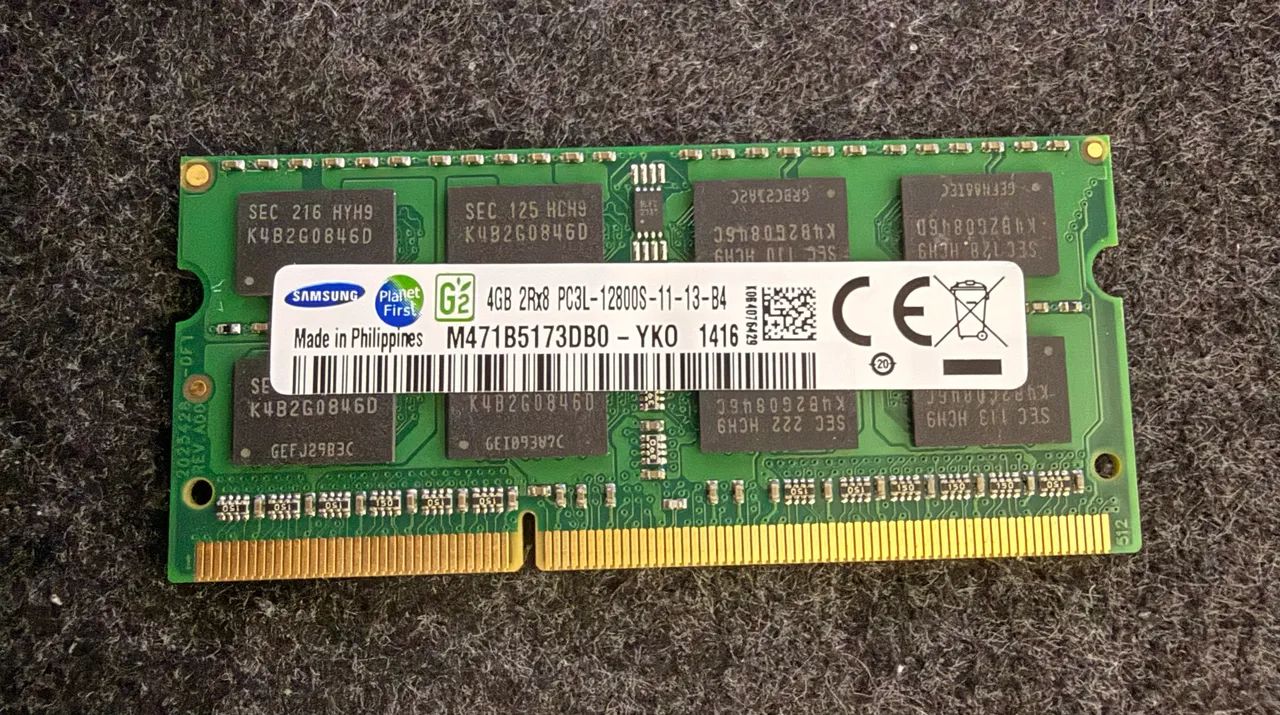Memória RAM 4gb DDR3 PC3L 12800MHz Notebook