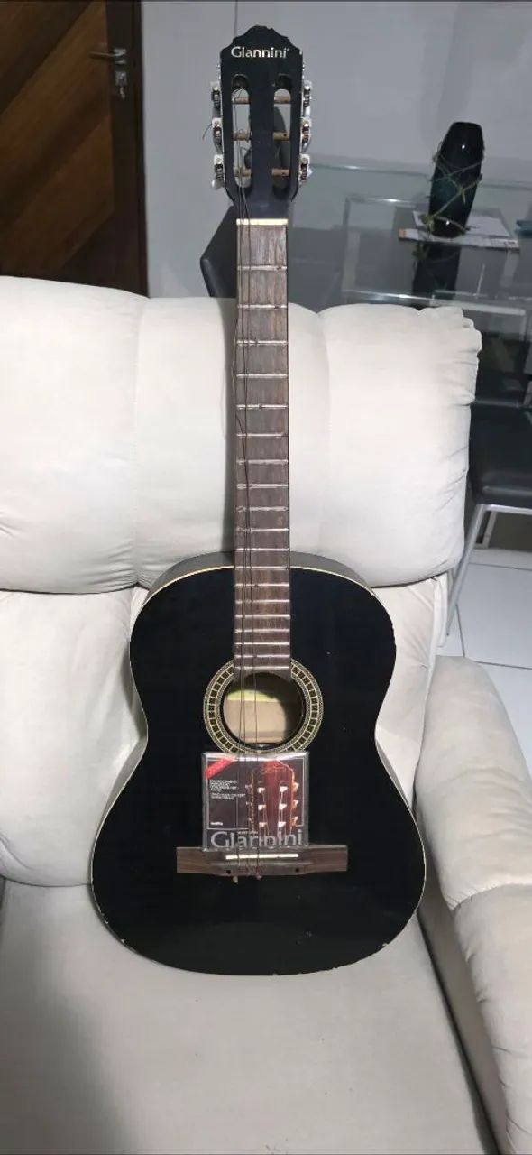Violão Giannini Preto Clássico - Ótimo Som e Conservação