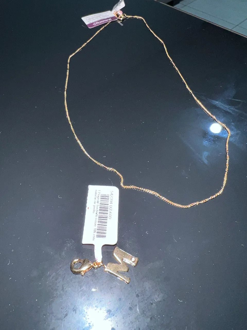 Pingente ?M? Rommanel Novo  - Foto 2