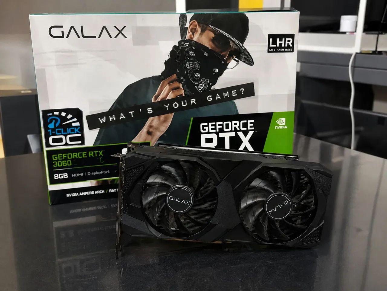 RTX 3060 8GB GALAX  Seminova com Caixa