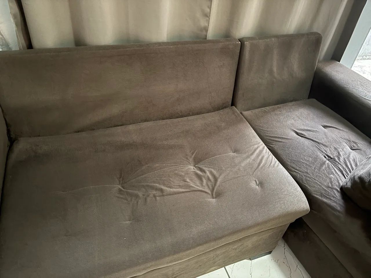 Sofa Marrom excelente estado - Foto 5