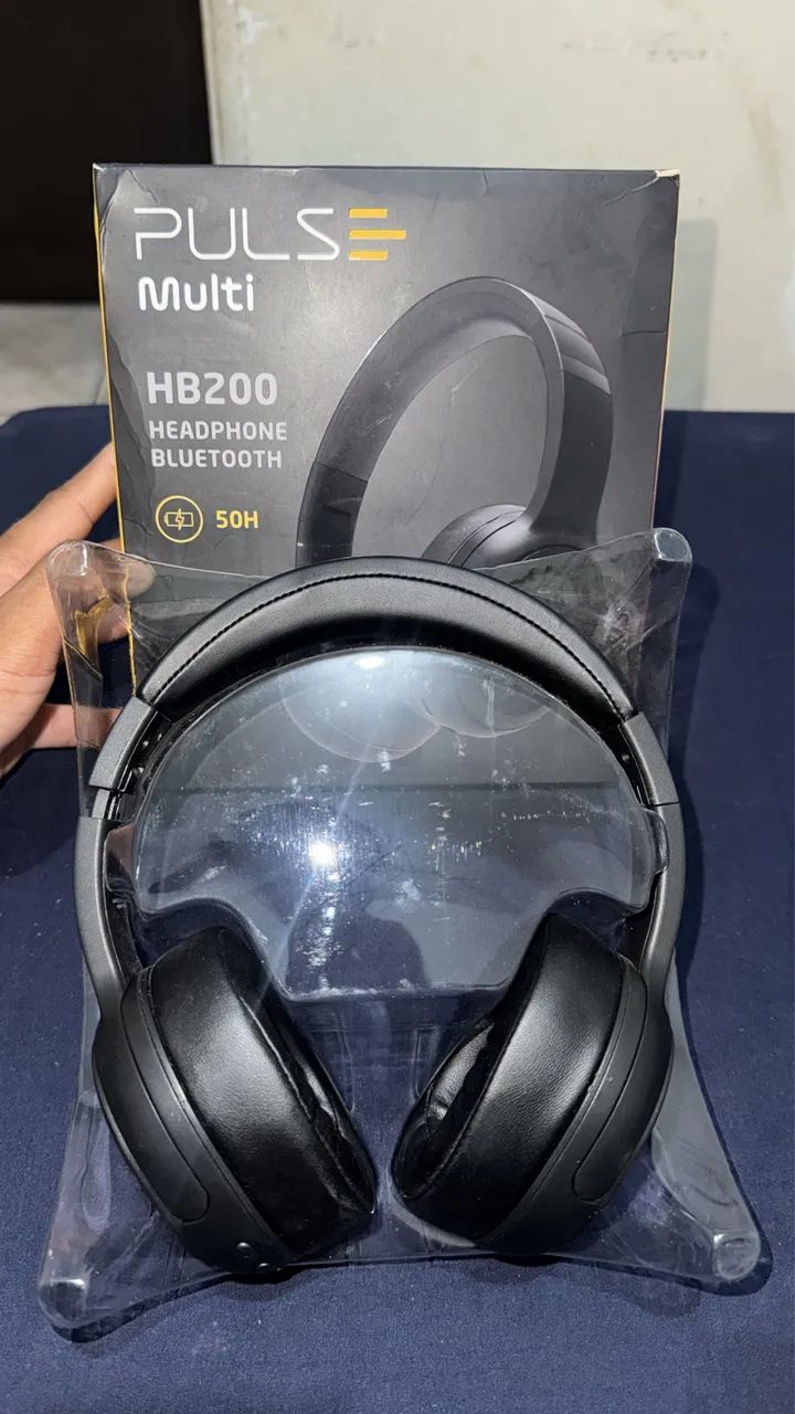 Fone de ouvido Bluetooth da marca Pulse Multi, modelo HB200 (PH430).