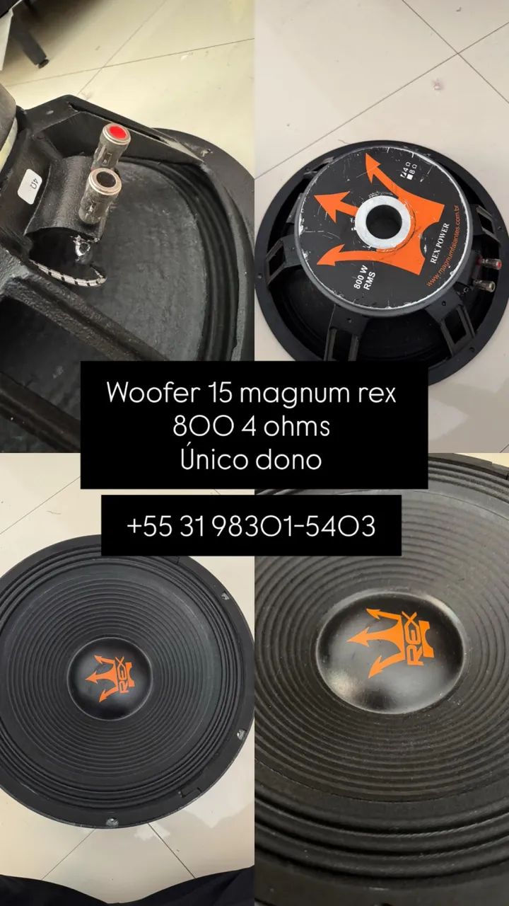 Woofer 15 magnum rex 800 4 ohms