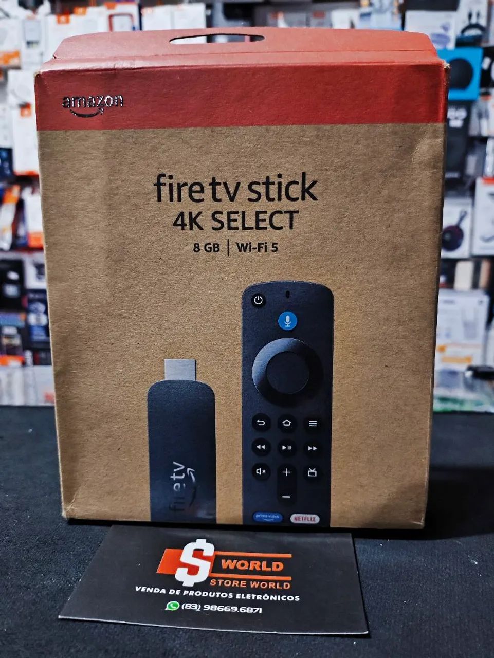 Fire Stick 4k Select  Amazon Original - produto novo. Loja Store World 