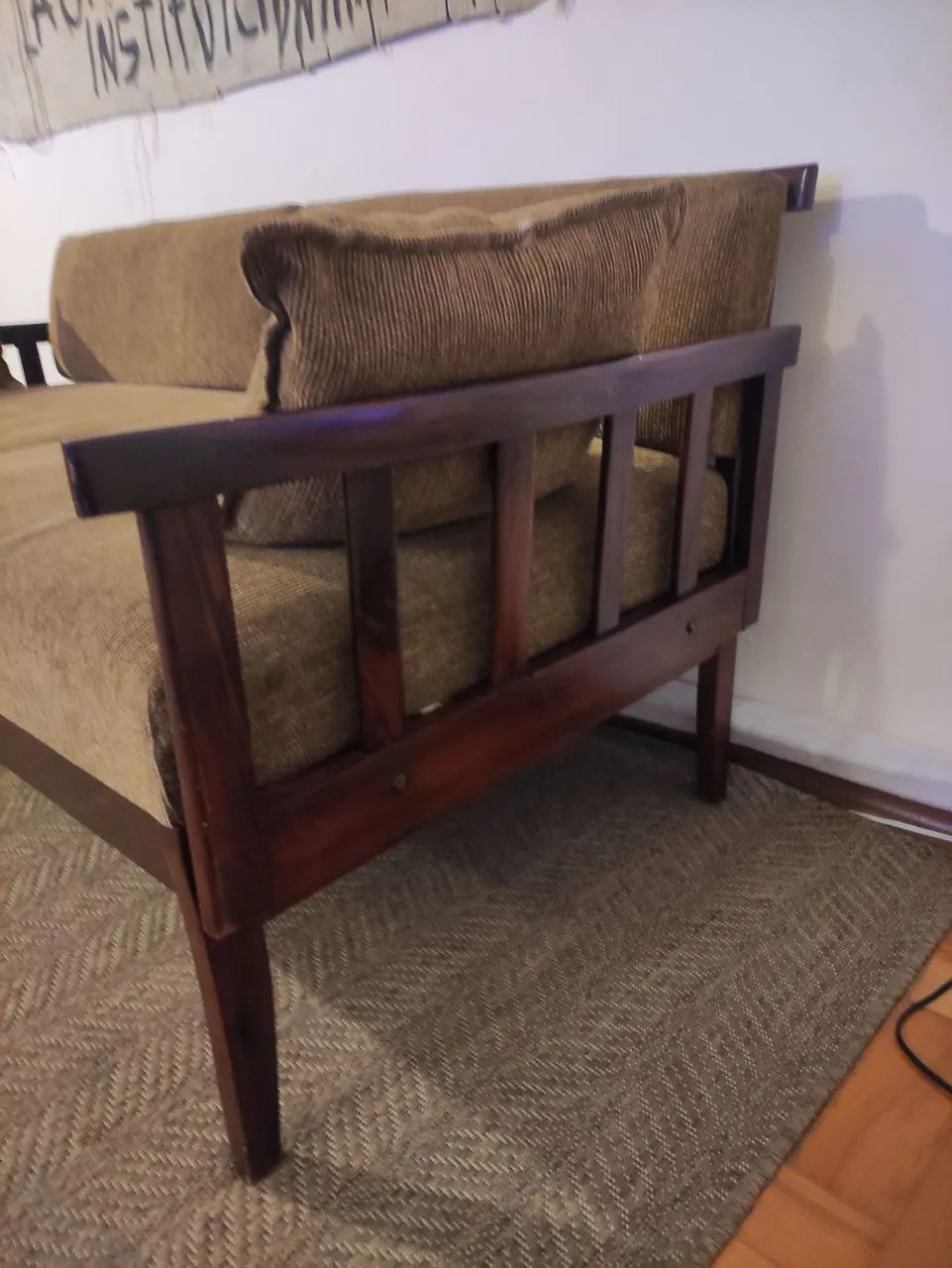 Sofá-Cama Gelli Original em Madeira Maciça - Design Brasileiro  - Foto 2