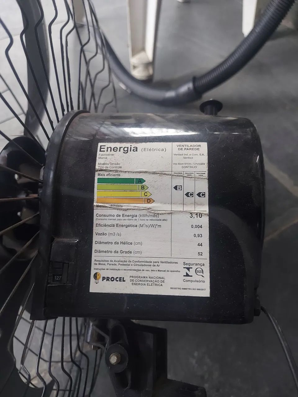 Ventilador de Parede - com defeito - Foto 3