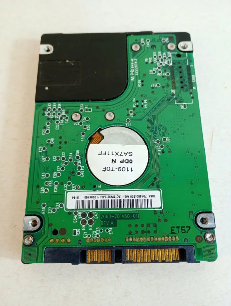 hd western digital scorpio 80gb sata 2.5 polegadas para reaproveitamento de peças  - Foto 4
