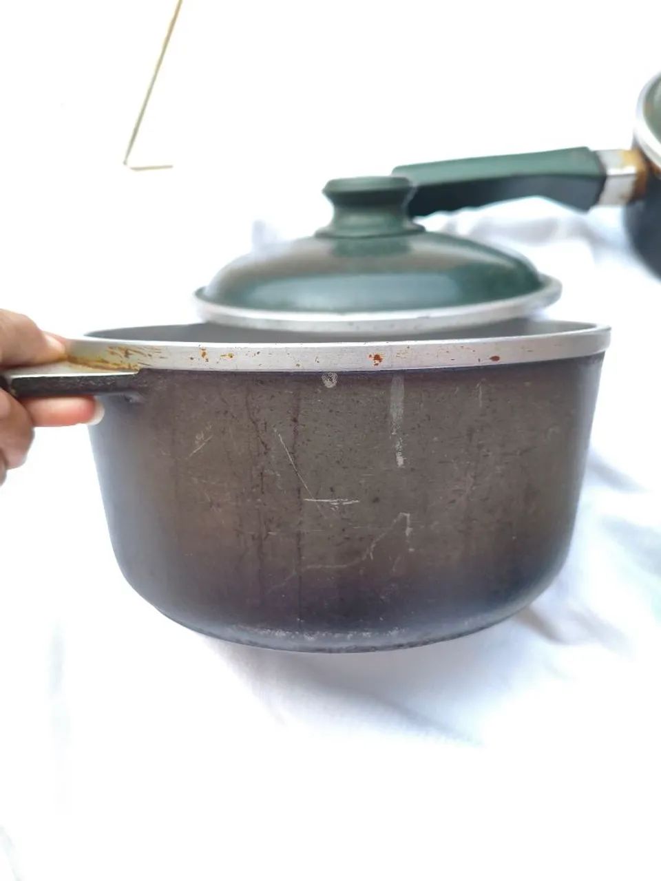 Lote panelas de ferro essen antigo vintage  - Foto 2