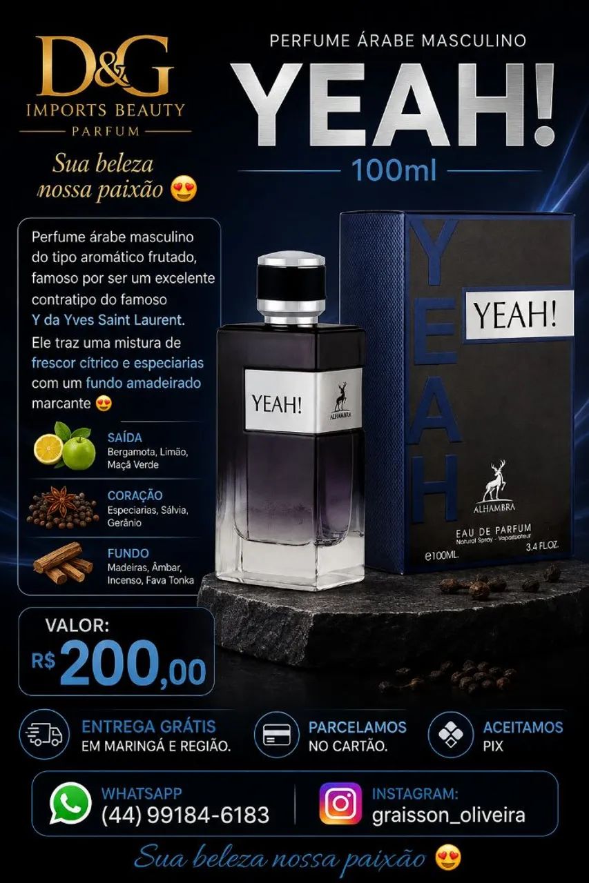 Perfume Árabe YEAH! 100ml