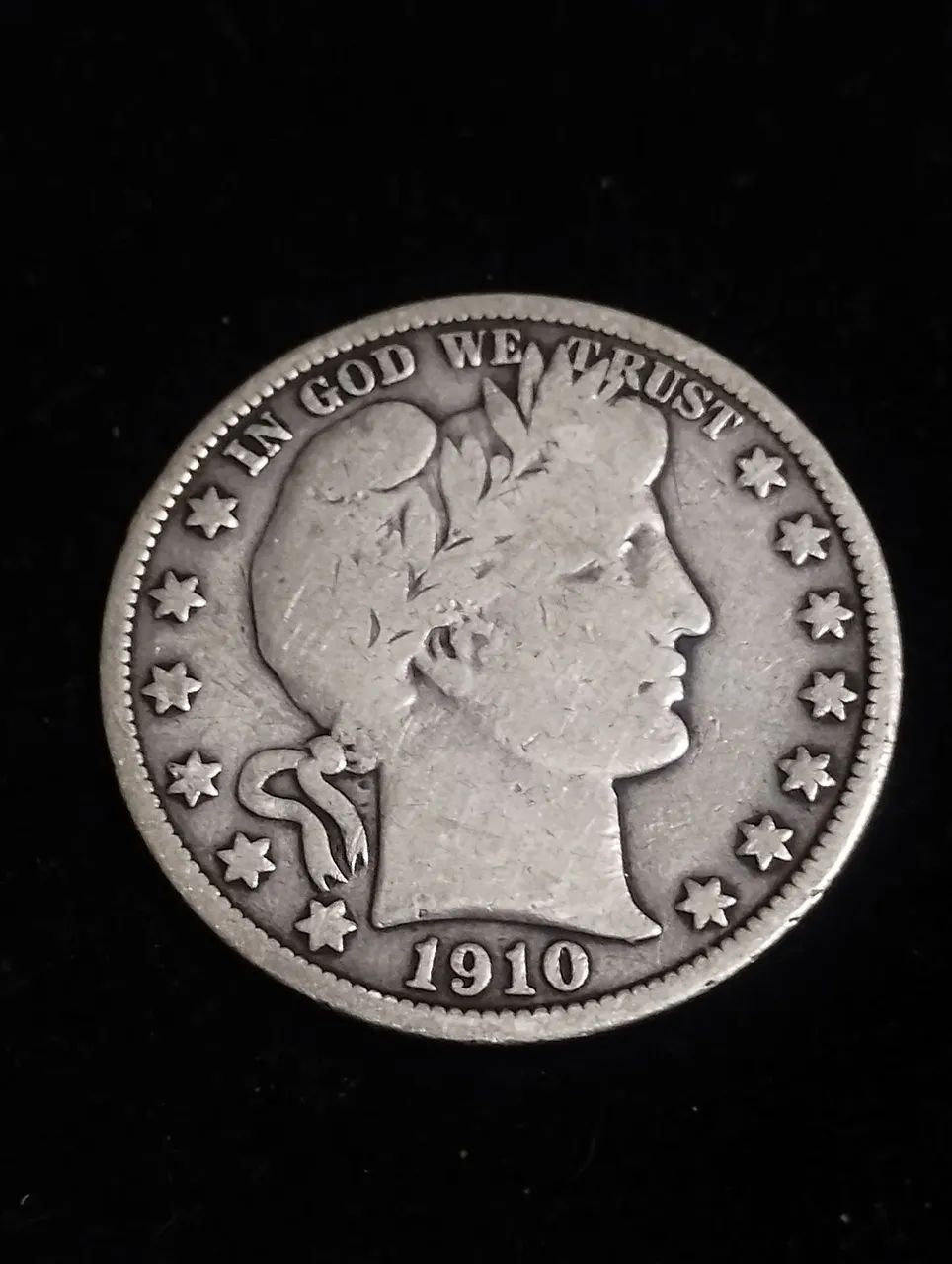 Moeda de prata Half dólar ano 1910 - Foto 2