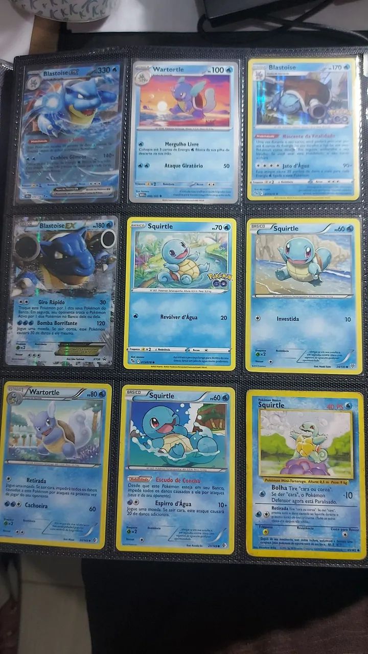 Cartas Pokémon Evoluções Squirtle 