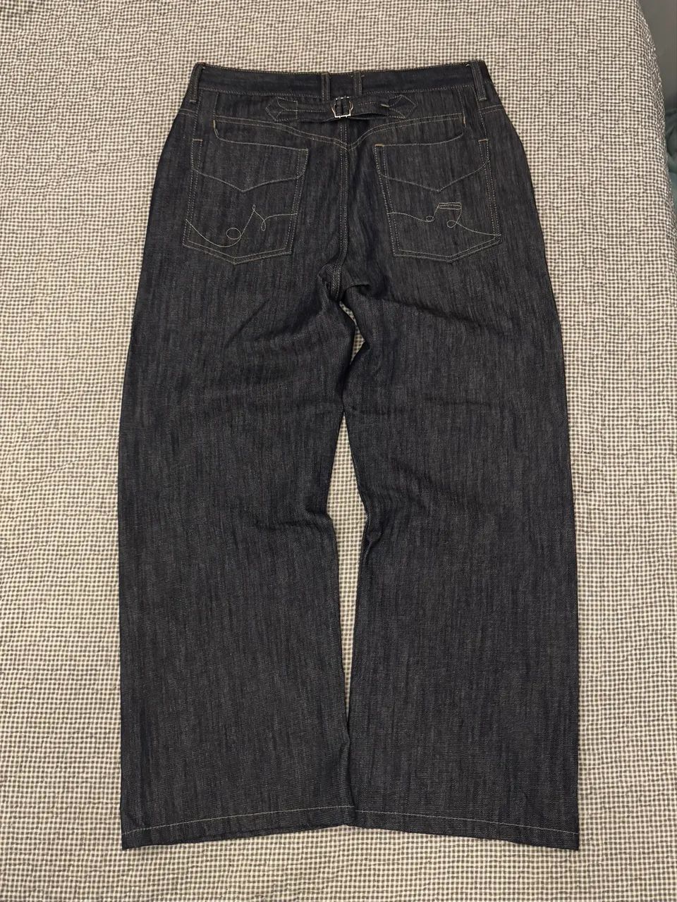 Calça Jeans Reta Wide Raw Denim Bossa Studios - Foto 2