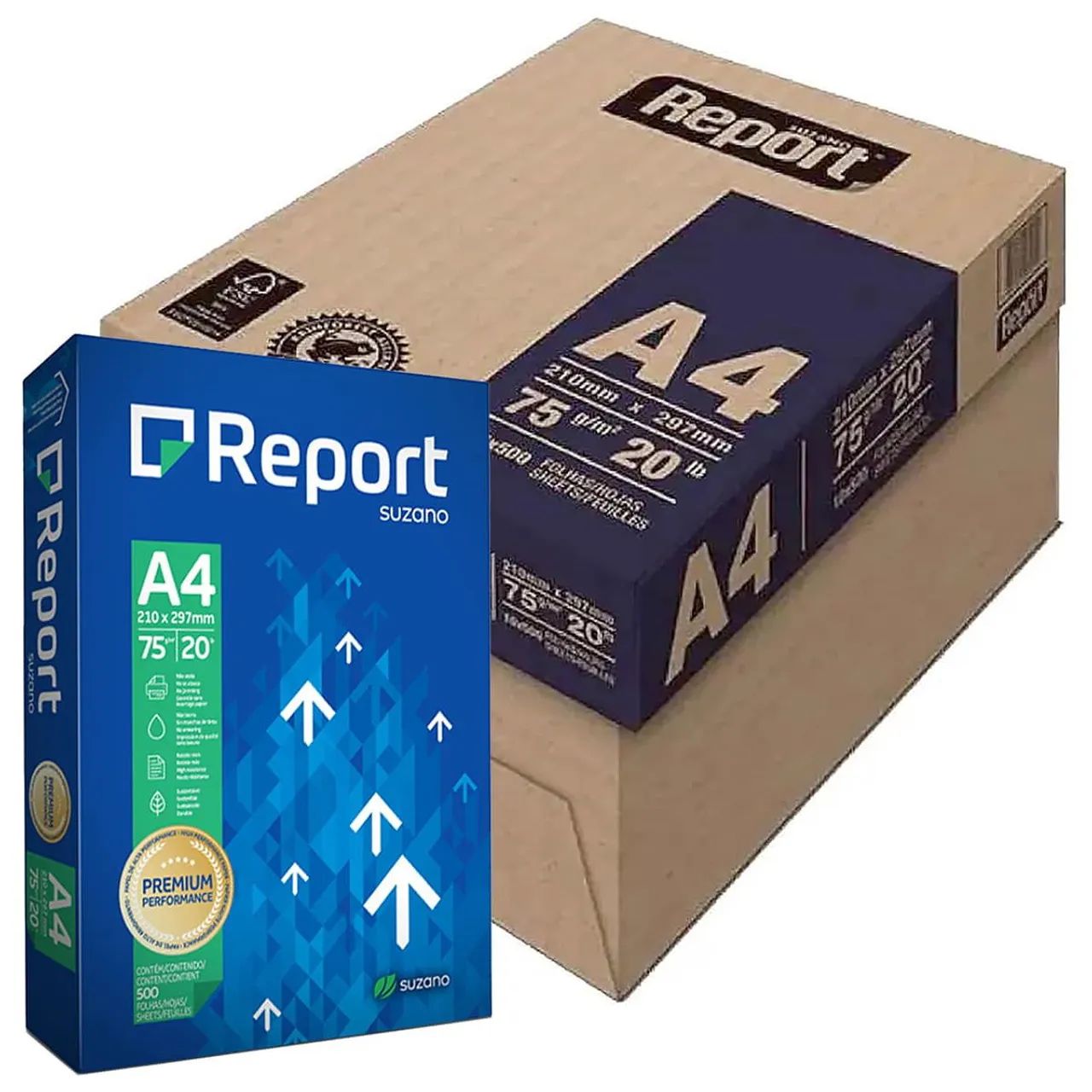 Folhas de sulfite report a4 75 g  - Foto 2
