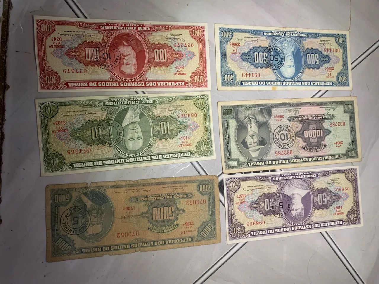 Cédulas antigas 