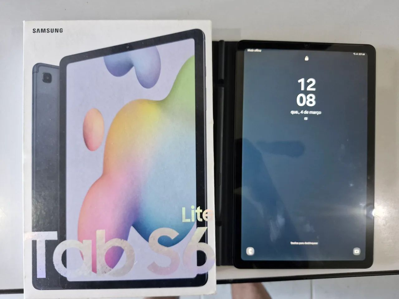 Vende-se Tab S6 Lite - LTE, 64GB + Teclado  - Foto 2