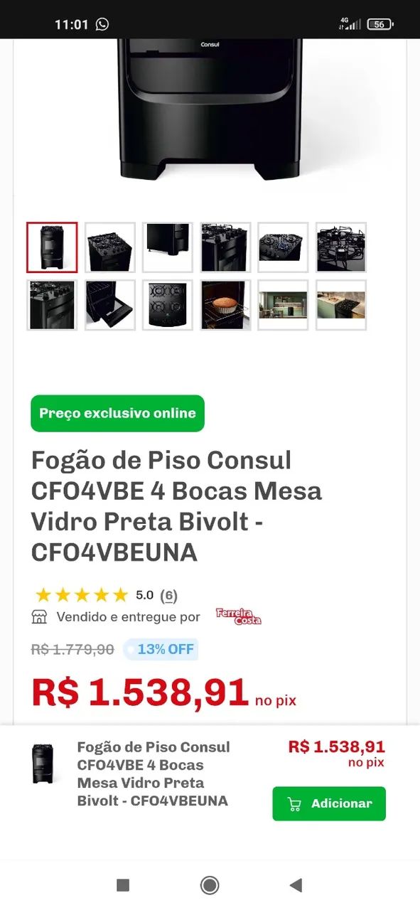 FOGÃO CONSUL