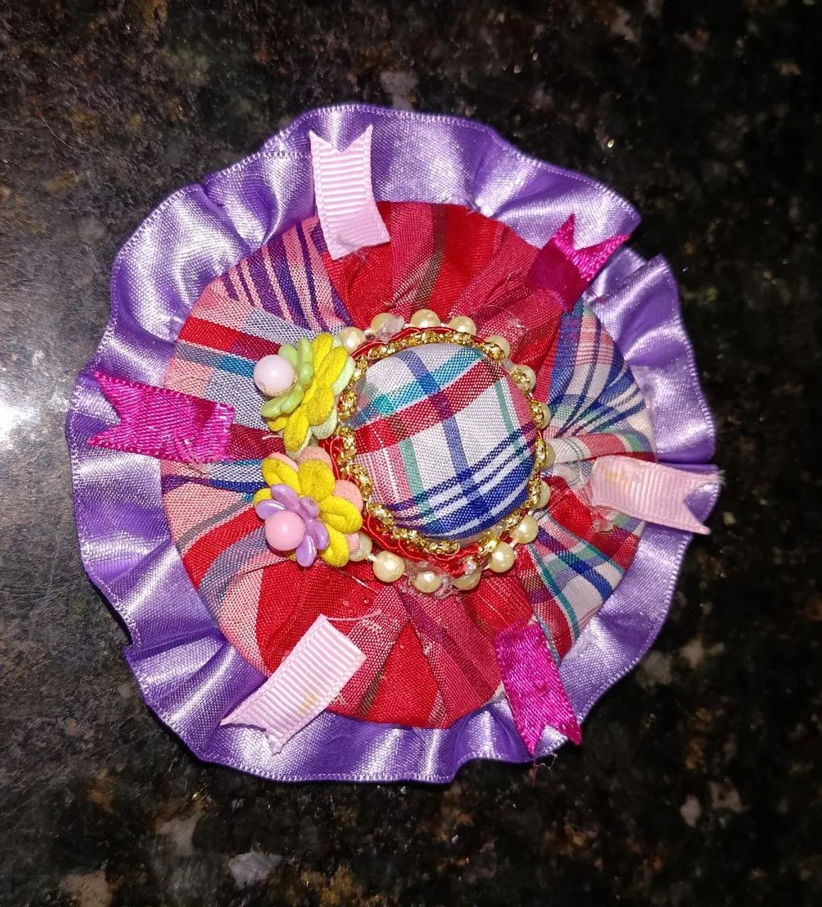 Presilha Junina Infantil para Cabelos