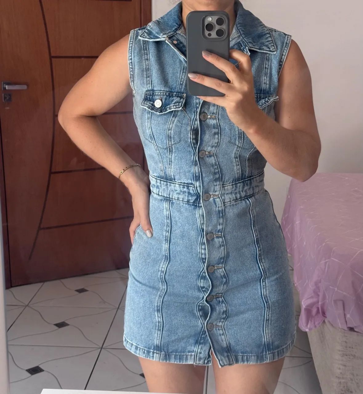 Vestido Jeans Renner PP
