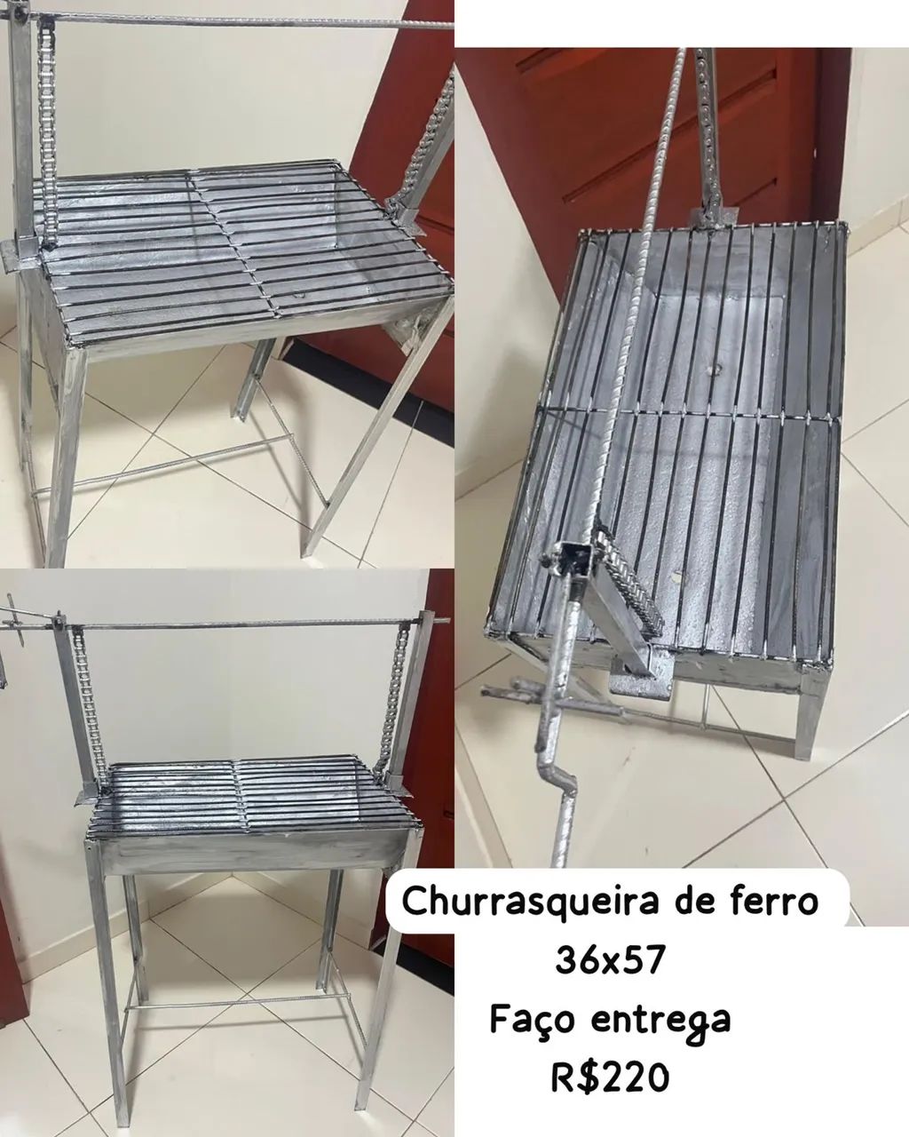Churrasqueira de ferro nova 