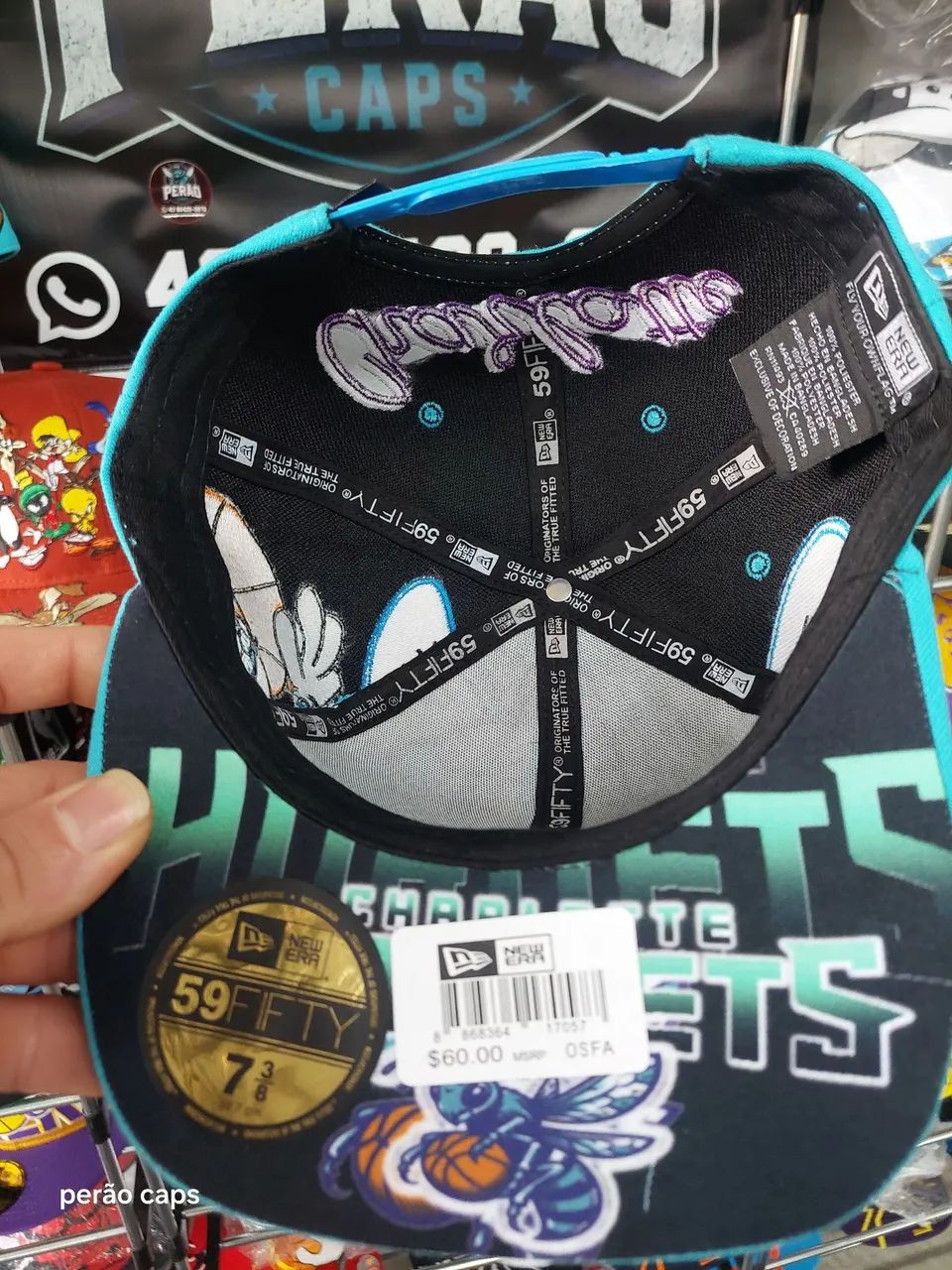 Boné Charlotte Hornets big logo - Foto 5