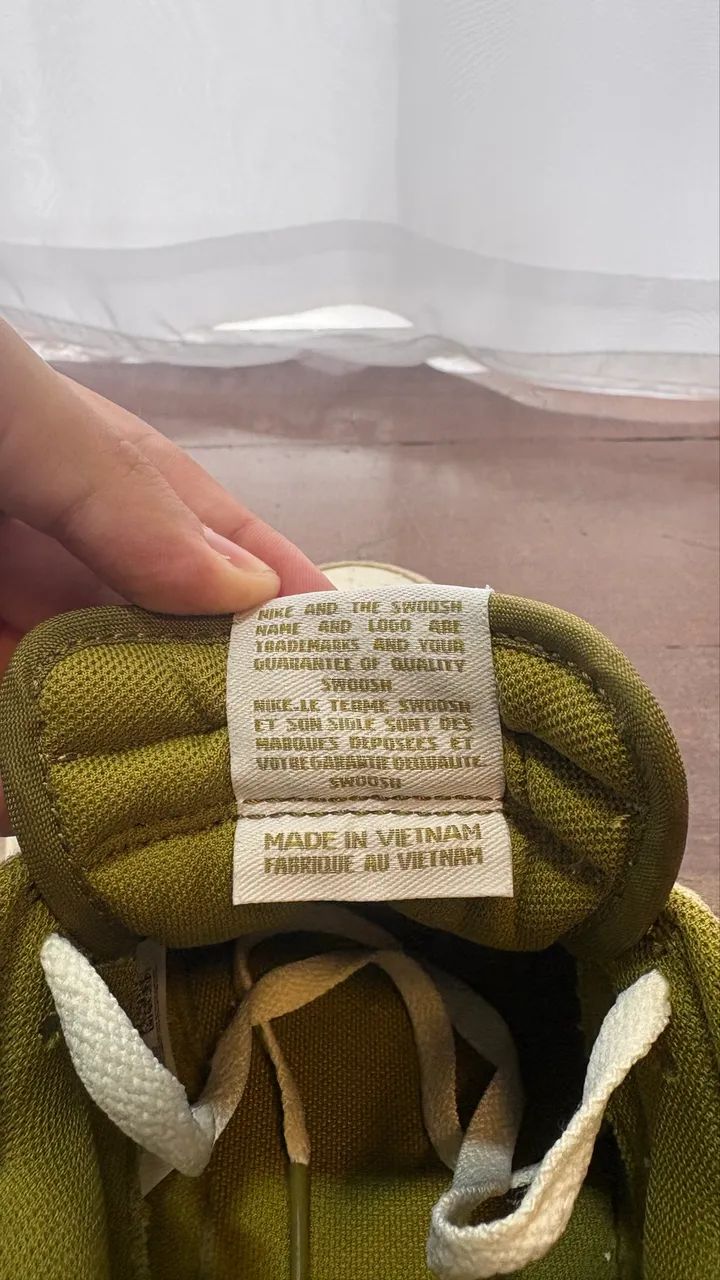 Tênis nike Dunk Original verde e beige - Foto 3