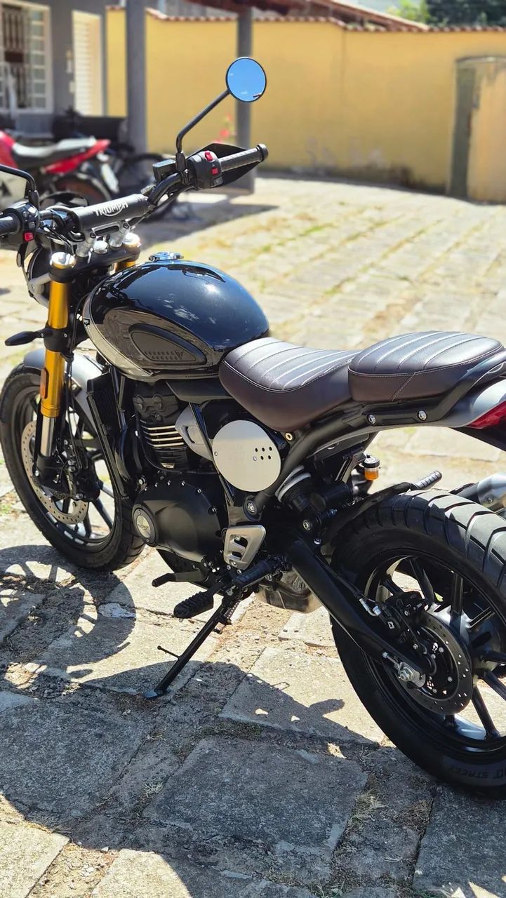 Triumph Scrambler 400x absolutamente impecável, zero - Foto 5