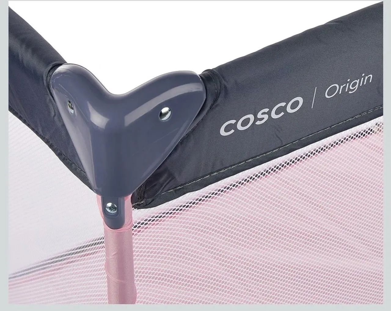 Berço portátil Cosco Origin - Chiqueirinho Rosa - Foto 3