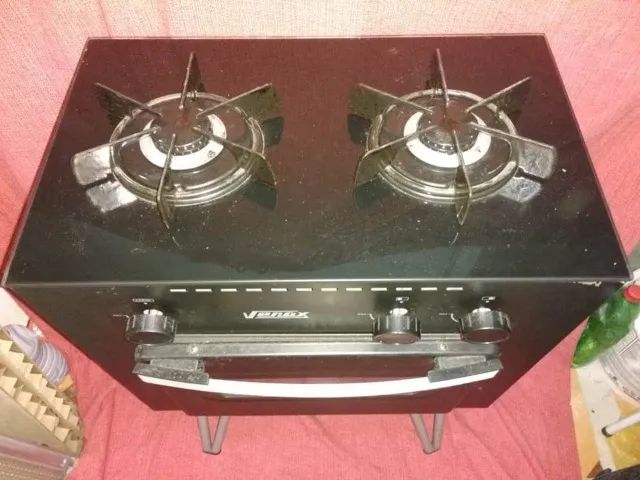 Fogão Portátil 02 bocas + forno, base removivel - Foto 4