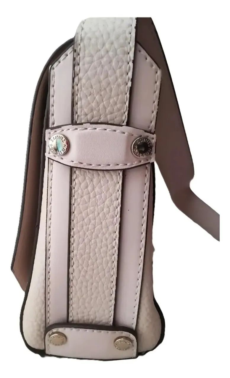 bolsa tiracolo Schütz Original bege com alça ajustável - Foto 4