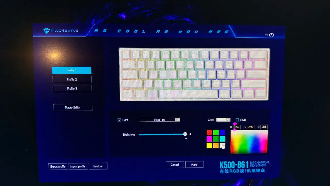 Teclado mecânico machenike k500 b61 - Foto 2