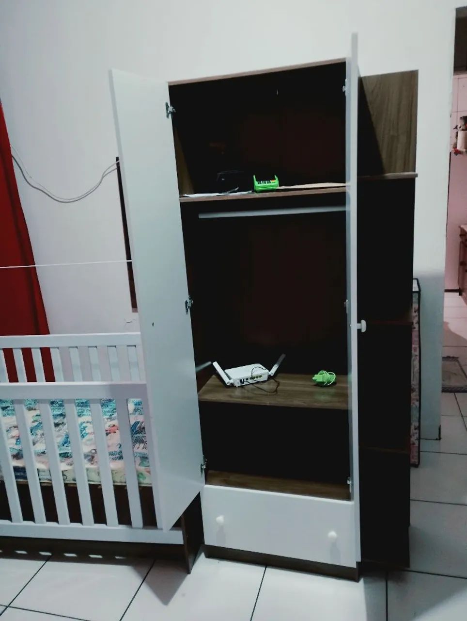 Berço e guarda-roupa infantil kit - Foto 3