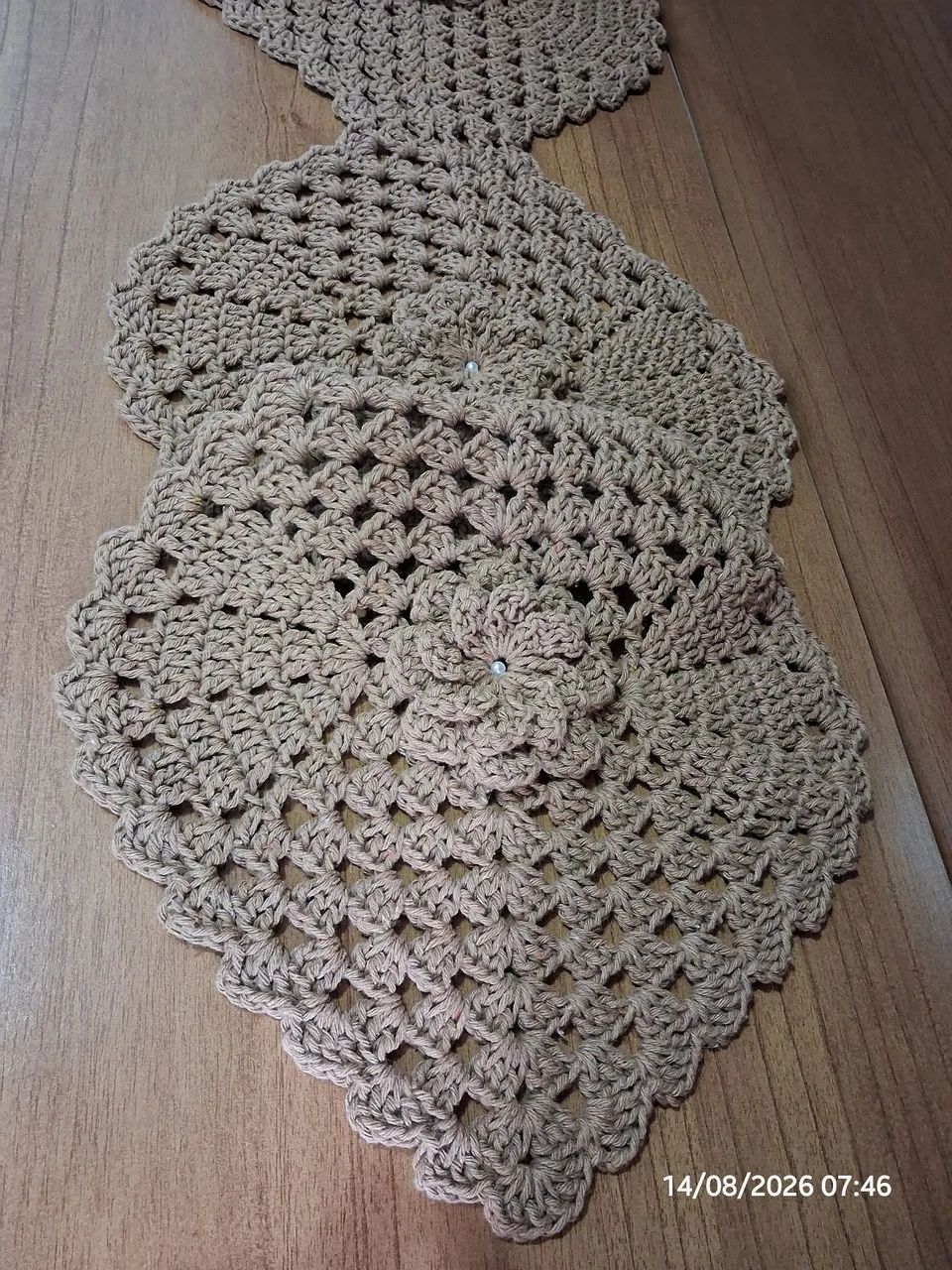 Trilho de mesa Crochê  - Foto 5