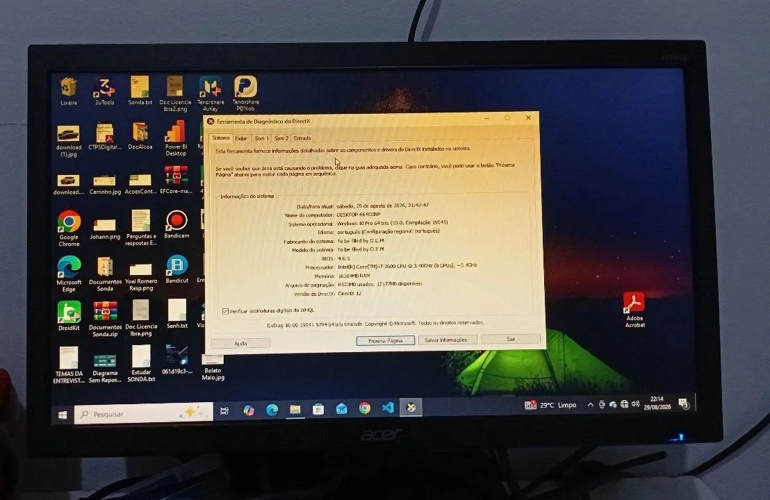 Vendo PC Gamer top Completo!!